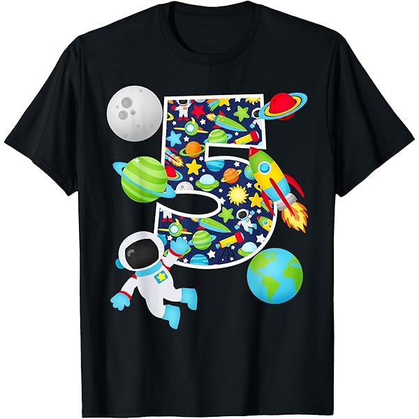 Amazon.com: Outer Space 5 Year Old 5th Birthday Party Solar